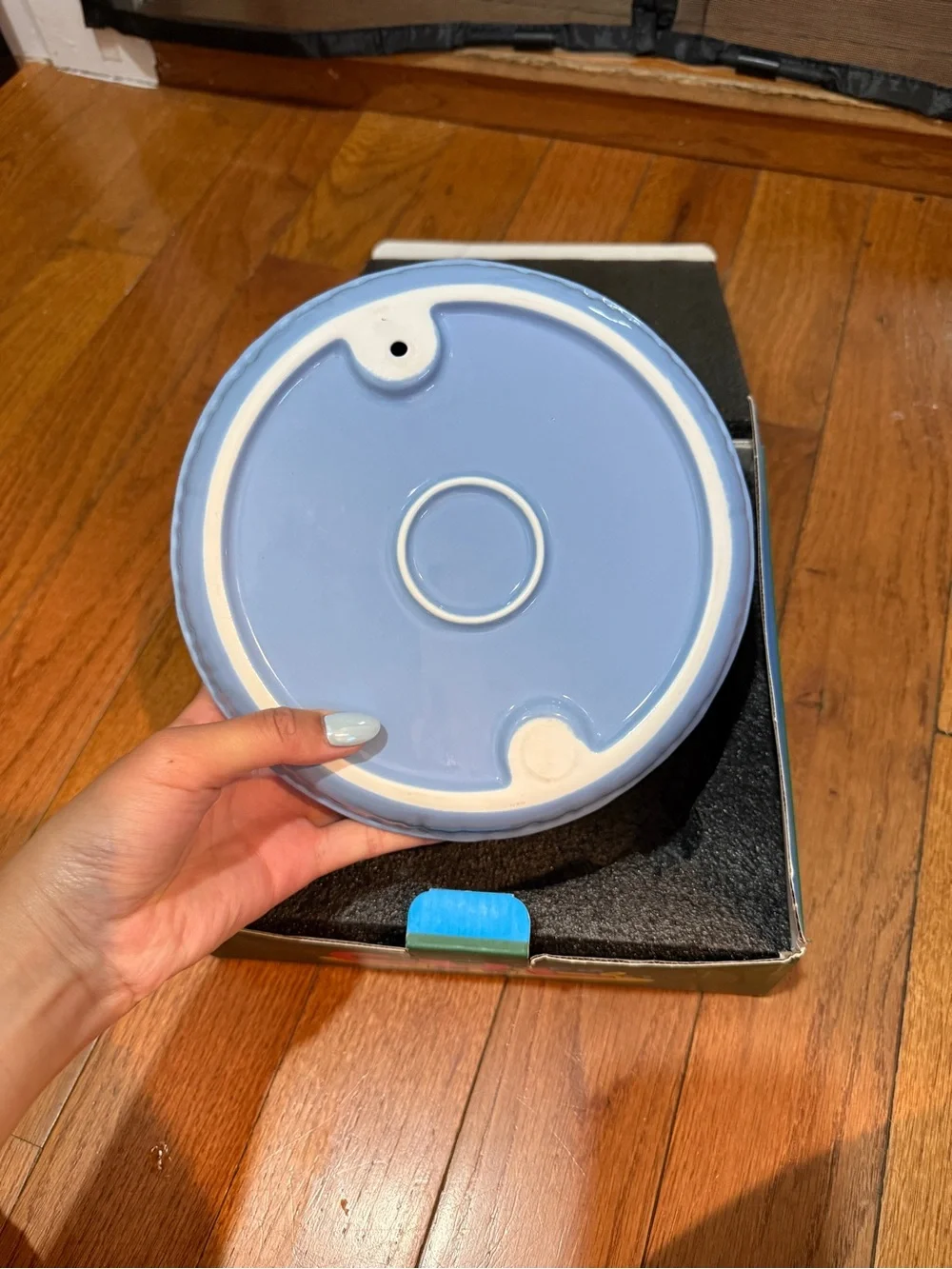 Light Blue Ceramic Pet Bowl